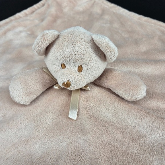 Blankets & Beyond Plush Baby Lovey Blanket Pink Teddy Bear Security - Picture 1 of 5